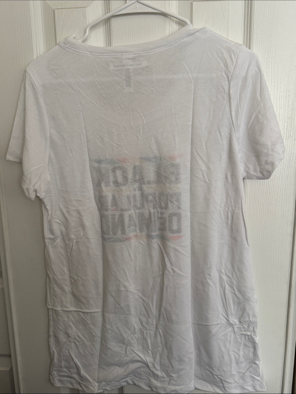 Bella Canvas White Short Sleeve Tee with Multicolor Graphic - Picture 5 of 5